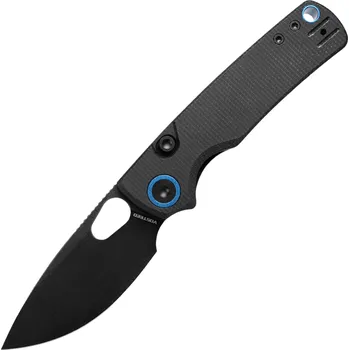 kapesní nůž Vosteed Porcupine 14C28N Černý Stonewash Černá Micarta A2601