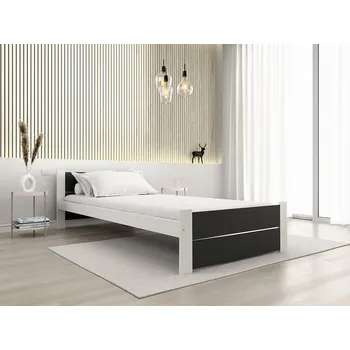 AKCE Postel IKAROS DOUBLE 90 x 200 cm, antracit/bílá II. jakost