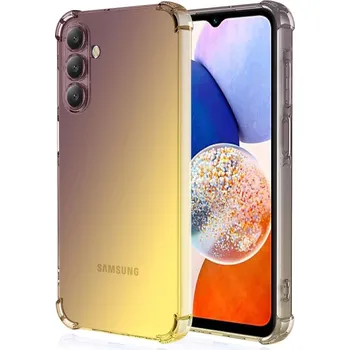 Pouzdro na mobilní telefon Kryt Samsung A16 Shock duhový purpurovo-žlutý (obal neboli pouzdro na Samsung A16)