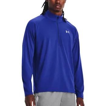 Pánské tričko Triko s dlouhým rukávem Under Armour UA STREAKER HALF ZIP-BLU 1361474-401 Velikost XL