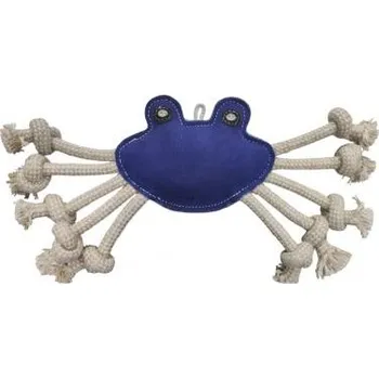 Hračka pro psa animALL Hračka Krab kůže s provazy 33x20 cm