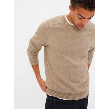 Pánský svetr Pánský svetr GAP Basic GAP hnědá 2143263