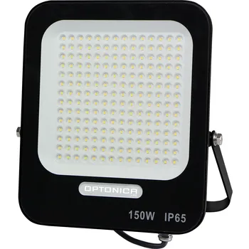 Optonica LED SMD reflektor 150W Černá Body IP65, Neutrální bílá