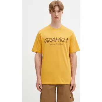 Pánské tričko Tričko Gramicci Original Freedom Logo Tee G5SU.T175 žlutá 18X, vel. M
