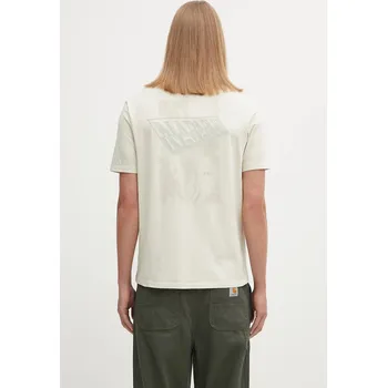 Pánské tričko Bavlněné tričko Napapijri S-Aren NP0A88S4N1J1 béžová 01X, vel. M