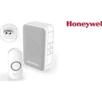 Domovní zvonek Honeywell Home DC311NP2 bezdrátový zvonek Series 3, 4 melodie, základna do zásuvky bílá, design. tlačítko
