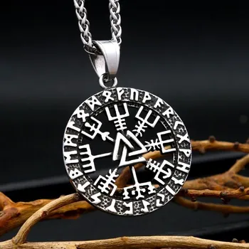 Řetízek Náhrdelník a přívěsek Vegvísir
