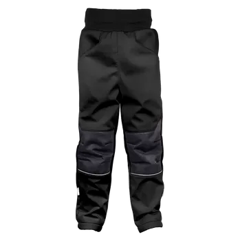 Chlapecké kalhoty WAMU Softshellové kalhoty dětské ČERNÁ vel. 152-158