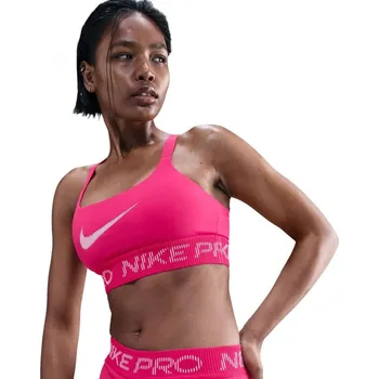 Podprsenka Dámská tréninková sportovní podprsenka NIKE-PRO W NP LS BRA TT GRX RUSH PINK/PINK FOAM/WHITE Růžová XS