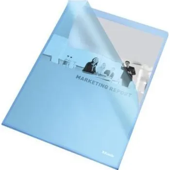 Desky L Esselte Standard A4, OP, 115 mic, sáček 25 ks, modrá (60834)