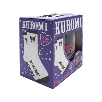 Kuromi dárkový set (hrnek a ponožky)