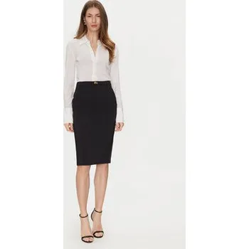 Dámské oblečení Elisabetta Franchi Pouzdrová sukně GO-099-51E2-V260 Černá Regular Fit 46