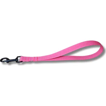 Vodítko pro psa Poutkové vodítko Clasic - couračka - NEON RŮŽOVÁ, 20 mm, Karabina 82 mm - pro střední plemena - pochromováno