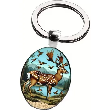 Přívěsek na klíče s jelenem