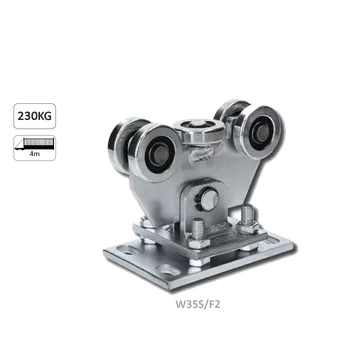 Vozík pro profil C-60x60x4mm samonosného systému posuvné brány, výškovo nastavitelný, pozinkovaný, 5x ocelové kolieska s ložiskem 6202RS