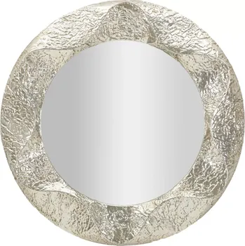 Zrcadlo Kulaté nástěnné zrcadlo Round 104 cm stříbrné