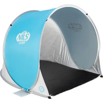 Slunečník Nils NC3173 modro-šedý samorozkládací plážový stan (VÝPRODEJ)