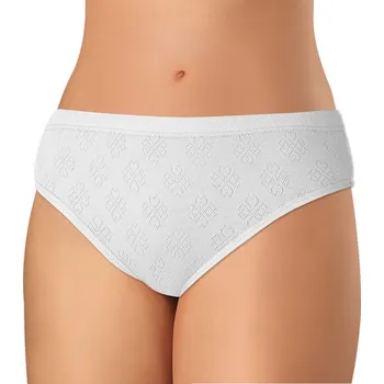 Kalhotky Andrie PS 1010 bílé dámské kalhotky 100% bavlna Barva: bílá, Velikost: L