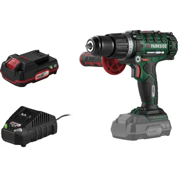PARKSIDE® Aku příklepová vrtačka PSBSA 20-Li E4, 2 Ah
