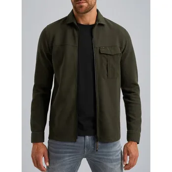 Pánská mikina Pánská mikina PME LEGEND Shirt jacket with waffle texture Zelená velikost M