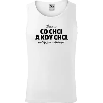 Pánské tílko Pánské tílko Malfini Core Dělám si co chci a kdy chci, protože jsem v důchodu!