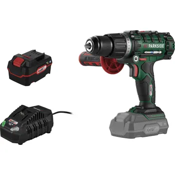 PARKSIDE® Aku příklepová vrtačka PSBSA 20-Li E4, 4 Ah