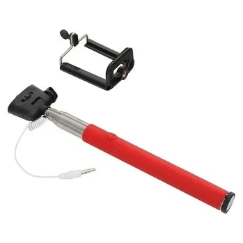 Platinet Selfie tyč OMEGA MONOPOD, jack 3.5 mm, červený (red)