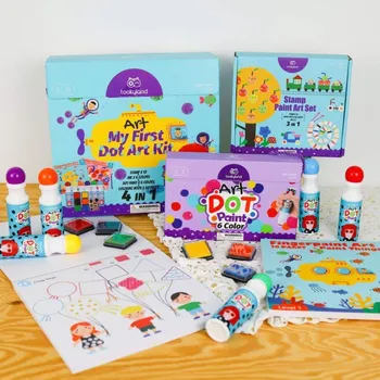 kreativní sada Tookyland Velká kreativní sada 4 v 1 Barvy v tubě