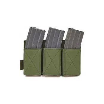 Trojitá Elastic sumka na zásobníky AR15 i AK, Warrior, olivová