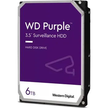 Ukládání dat WD PURPLE 6TB / WD64PURZ / SATA III / Interní 3,5"/ 256MB
