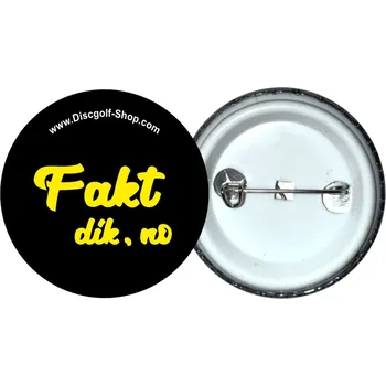 Disc golf Discgolf-Shop.com odznak - Fakt dík, no (Originální odznak z dílny Discgolf-Shop.com)