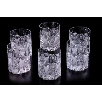 Sklenice Broušené sklenice na whisky JKS006, Varianta Křišťál