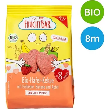 FruchtBar BIO ovesné sušenky s ovocem 100 g