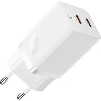 Baseus GaN5 Pro síťová nabíječka 2x USB-C 40W bílá