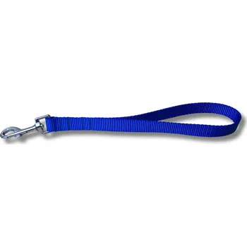 Vodítko pro psa Poutkové vodítko Clasic - couračka - MODRÁ, 20 mm, Karabina 82 mm - pro střední plemena - pochromováno