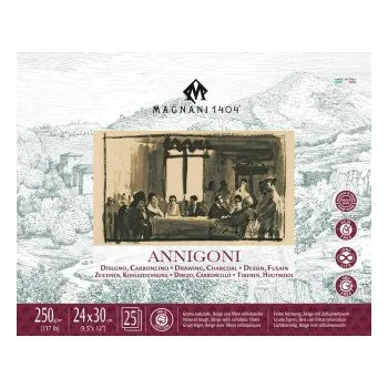 Blok Blok pro kresbu Magnani Annigoni 24x30cm 250g 100% bavlna