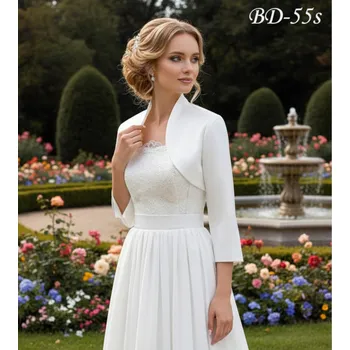 Bolerko Bolerko na svatební šaty - bílé: BD-55 S Vybraná velikost: 36