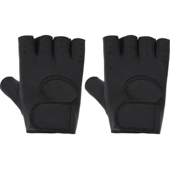 Fitness rukavice Unisex fitness rukavice Protiskluzové rukavice na cvičení z polyesteru a neoprenu Posilovací rukavice do fitka černá S