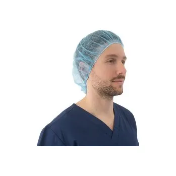 Podlahový mycí stroj Čepice z netkané textilie, BARET, 100 ks, modrá Velikost: L (53 cm)