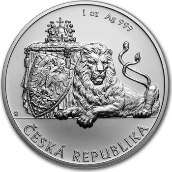 Sběratelství Stříbrná mince Český Lev 1 oz 2019