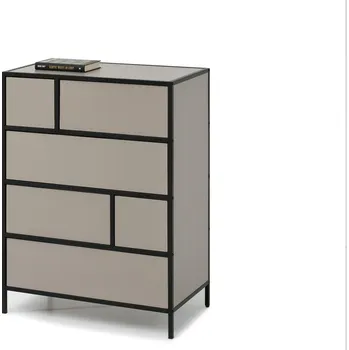 Komoda Mebel Partner Soren Kom (béžová + černá)