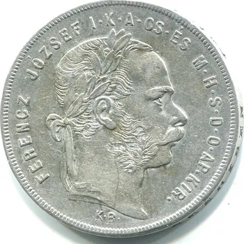 František Josef I. 1 zlatník 1878/KB. Ag.