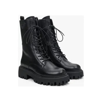 Dámské kozačky Estro Polokozačky ER00113495 Černá 39