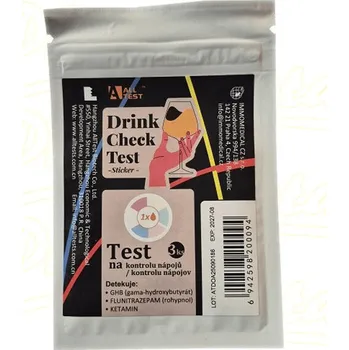 Diagnostický test ALLTEST Drink Check Test (GHB/FLZ/KET) 3ks