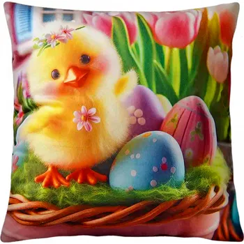 Polštář Velikonoční polštář HELLO EASTER VI. 45x45 cm Mybesthome Varianta: Povlak na polštář, 45x45 cm