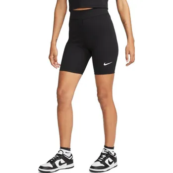 Dámské kraťasy Dámské sportovní kraťasy Nike W NSW NK CLSC HR 8IN SHORT W černé DV7797-010 - XL | UK 3,5 | US 6