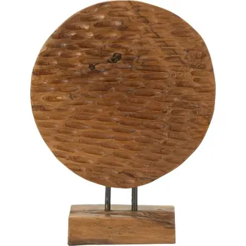 Dekorativní soška Coin 40 cm z masivu hnědá