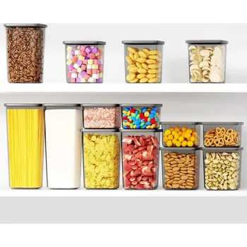 Dóza na potraviny Homhut ZLG-026 Sada 26 ks vzduchotěsných dóz na potraviny, s etiketami