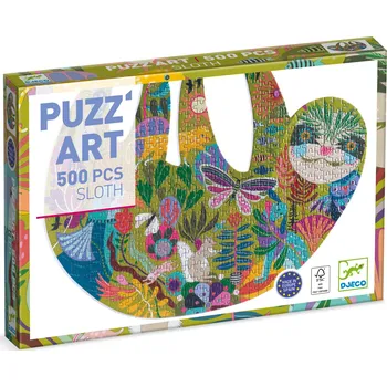 Hračka Umělecké puzzle: Lenochod (500 dílků)