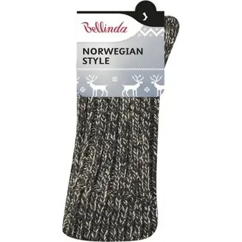 Dámská móda Teplé ponožky Bellinda 491007 Norwegian černa EUR 35-38